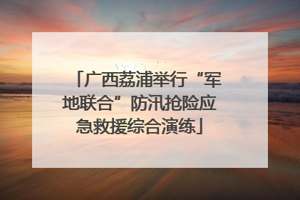 广西荔浦举行“军地联合”防汛抢险应急救援综合演练