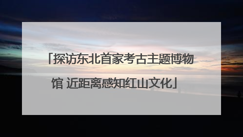 探访东北首家考古主题博物馆 近距离感知红山文化