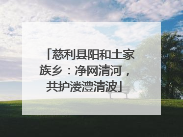 慈利县阳和土家族乡：净网清河，共护溇澧清波