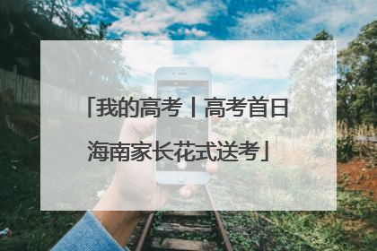 我的高考丨高考首日 海南家长花式送考