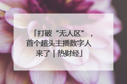 打破“无人区”，首个超头主播数字人来了｜热财经
