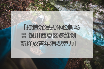 打造沉浸式体验新场景 银川西夏区多维创新释放青年消费潜力