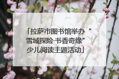 拉萨市图书馆举办“雪域探险·书香奇缘”少儿阅读主题活动