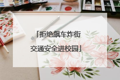拒绝飙车炸街 交通安全进校园