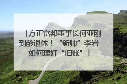 方正富邦董事长何亚刚到龄退休！“新帅”李岩如何理好“旧账”