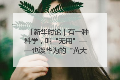 新华时论｜有一种科学，叫“无用”——也谈华为的“黄大年茶思屋”