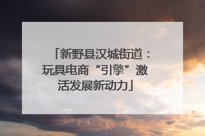 新野县汉城街道：玩具电商“引擎”激活发展新动力