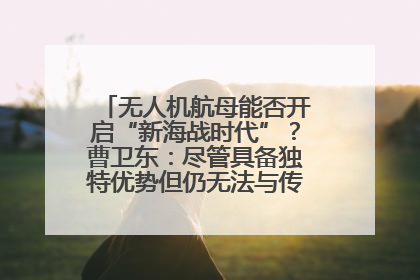 无人机航母能否开启“新海战时代”？曹卫东：尽管具备独特优势但仍无法与传统航母相提并论