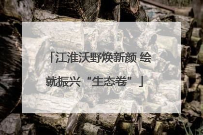 江淮沃野焕新颜 绘就振兴“生态卷”