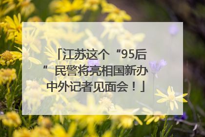 江苏这个“95后”民警将亮相国新办中外记者见面会！