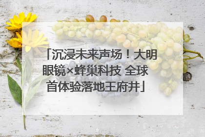 沉浸未来声场！大明眼镜×蜂巢科技 全球首体验落地王府井