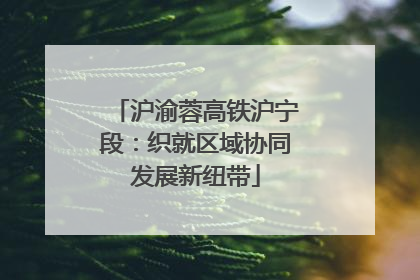 沪渝蓉高铁沪宁段：织就区域协同发展新纽带
