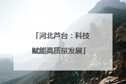 河北芦台：科技赋能高质量发展