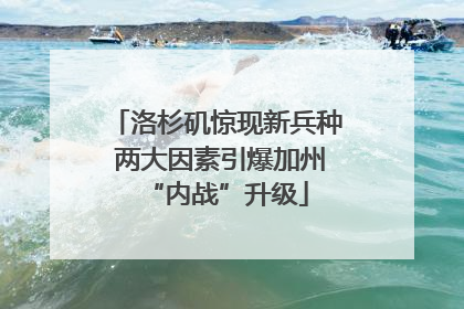洛杉矶惊现新兵种 两大因素引爆加州“内战”升级