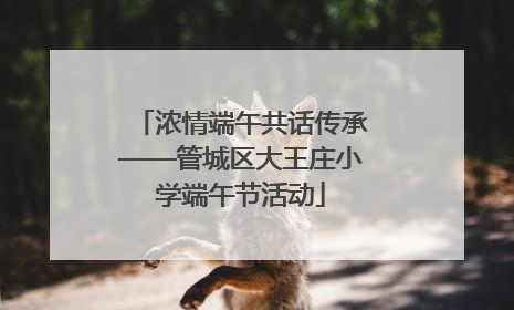 浓情端午共话传承——管城区大王庄小学端午节活动