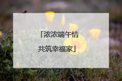 浓浓端午情 共筑幸福家