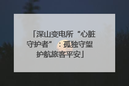 深山变电所“心脏守护者”：孤独守望护航旅客平安