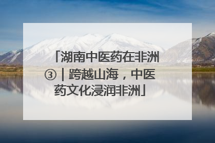湖南中医药在非洲③｜跨越山海，中医药文化浸润非洲