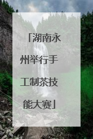 湖南永州举行手工制茶技能大赛