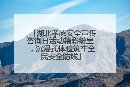 湖北孝感安全宣传咨询日活动精彩纷呈，沉浸式体验筑牢全民安全防线