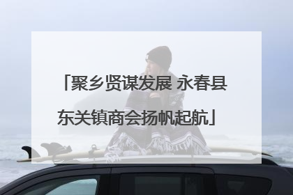 聚乡贤谋发展 永春县东关镇商会扬帆起航