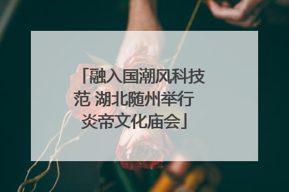 融入国潮风科技范 湖北随州举行炎帝文化庙会