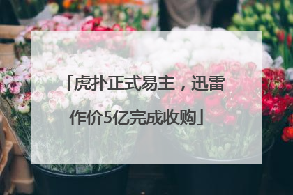 虎扑正式易主，迅雷作价5亿完成收购
