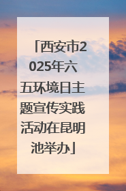 西安市2025年六五环境日主题宣传实践活动在昆明池举办