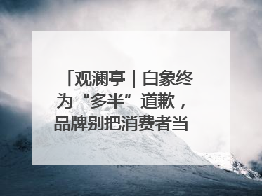 观澜亭｜白象终为“多半”道歉，品牌别把消费者当“小白”