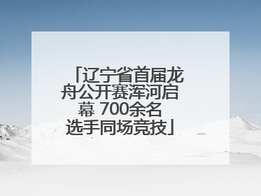 辽宁省首届龙舟公开赛浑河启幕 700余名选手同场竞技