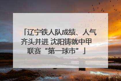 辽宁铁人队成绩、人气齐头并进 沈阳铸就中甲联赛“第一球市”