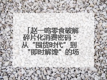 赵一鸣零食破解碎片化消费密码：从“囤货时代”到“即时解馋”的场景革新