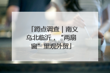 蹲点调查｜南义乌北临沂，“两扇窗”里观外贸