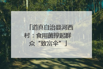 道真自治县河西村：食用菌撑起群众“致富伞”