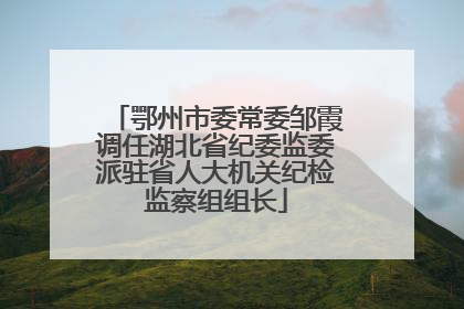 鄂州市委常委邹霞调任湖北省纪委监委派驻省人大机关纪检监察组组长
