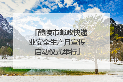 醴陵市邮政快递业安全生产月宣传启动仪式举行