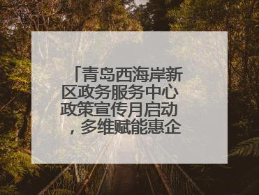 青岛西海岸新区政务服务中心政策宣传月启动，多维赋能惠企便民服务升级