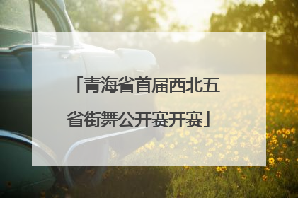 青海省首届西北五省街舞公开赛开赛