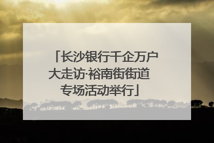长沙银行千企万户大走访·裕南街街道专场活动举行