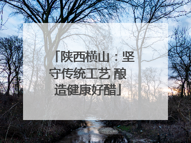 陕西横山：坚守传统工艺 酿造健康好醋