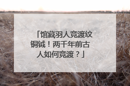 馆藏羽人竞渡纹铜钺！两千年前古人如何竞渡？