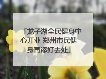 龙子湖全民健身中心开业 郑州市民健身再添好去处