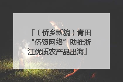 （侨乡新貌）青田“侨贸网络”助推浙江优质农产品出海
