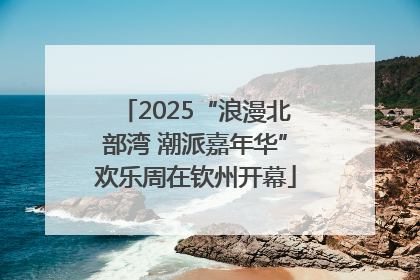 2025“浪漫北部湾 潮派嘉年华”欢乐周在钦州开幕