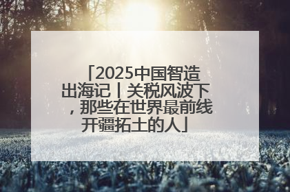 2025中国智造出海记丨关税风波下，那些在世界最前线开疆拓土的人