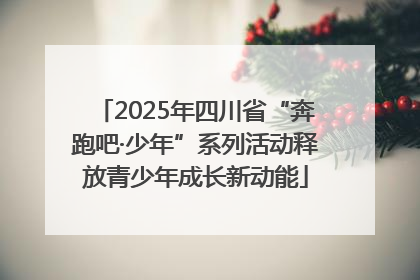 2025年四川省“奔跑吧·少年”系列活动释放青少年成长新动能