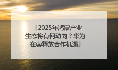 2025年鸿蒙产业生态将有何动向？华为在蓉释放合作机遇