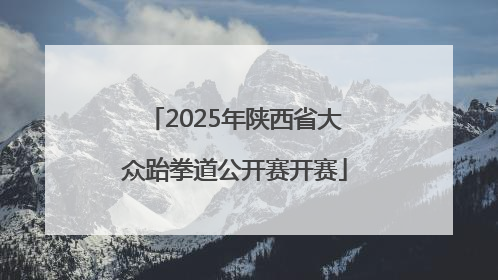 2025年陕西省大众跆拳道公开赛开赛