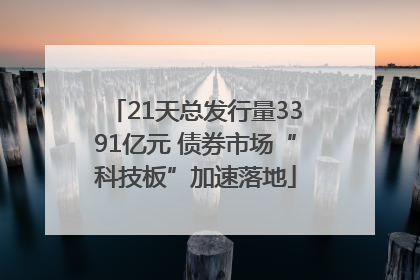 21天总发行量3391亿元 债券市场“科技板”加速落地
