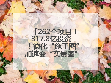 262个项目！317.8亿投资！德化“施工图”加速变“实景图”，现场燃爆了！